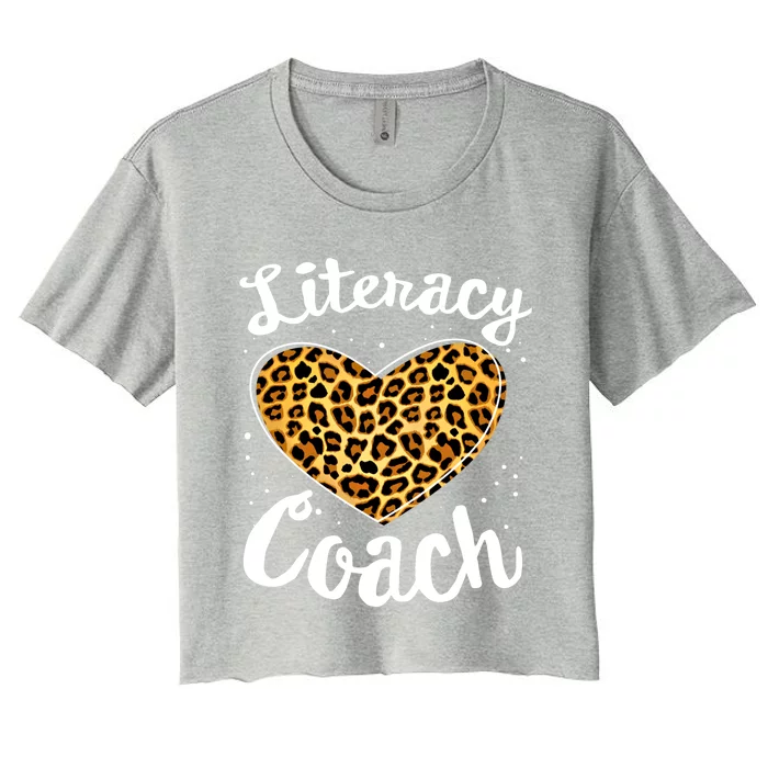 Reading Teacher Back School Special Literacy Coach Squad Gift Women's Crop Top Tee