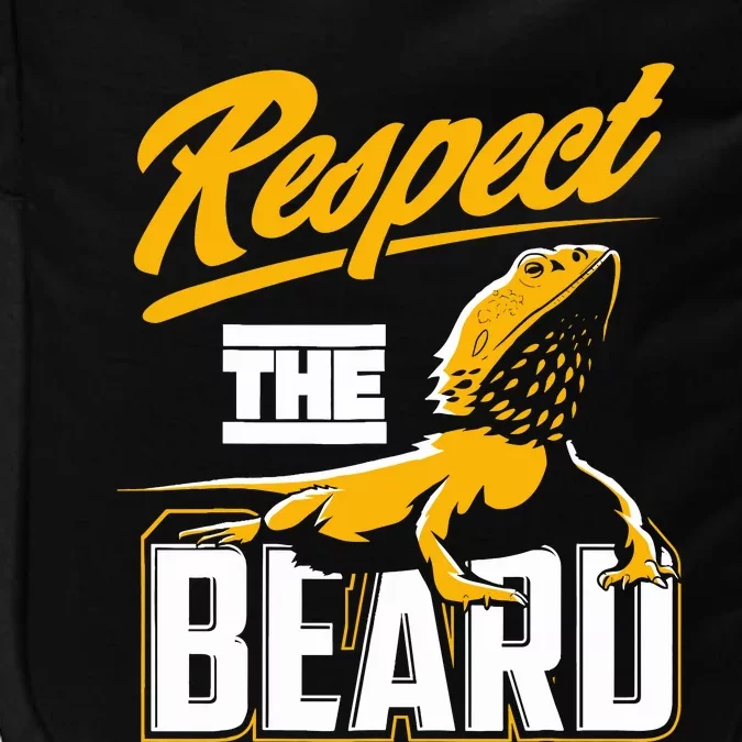 Respect The Beard Pogona & Bearded Dragon Impact Tech Backpack