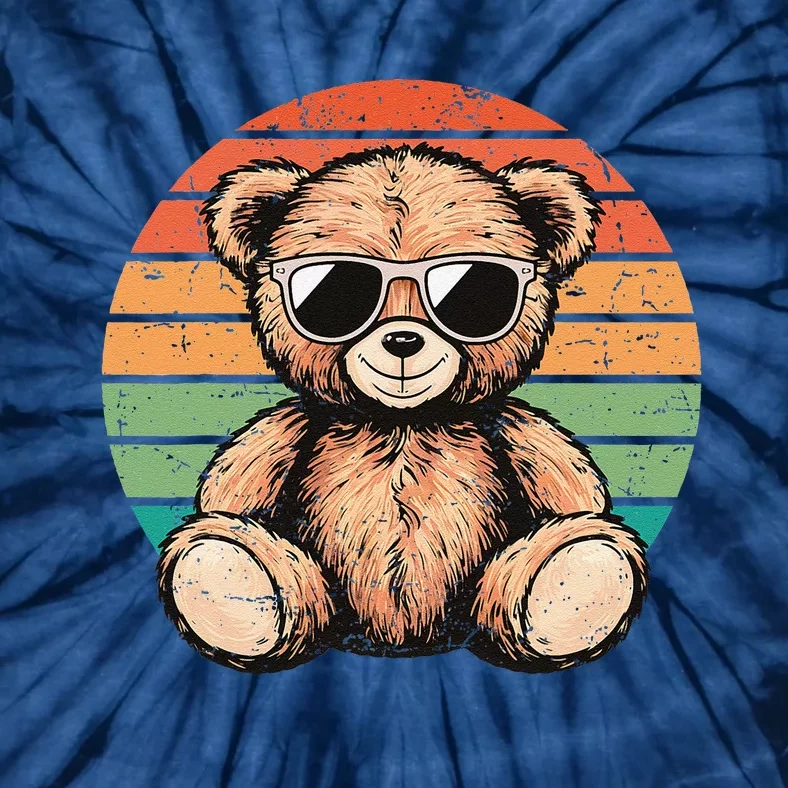 Retro Teddy Bear Casual Cute Funny Graphic Tie-Dye T-Shirt