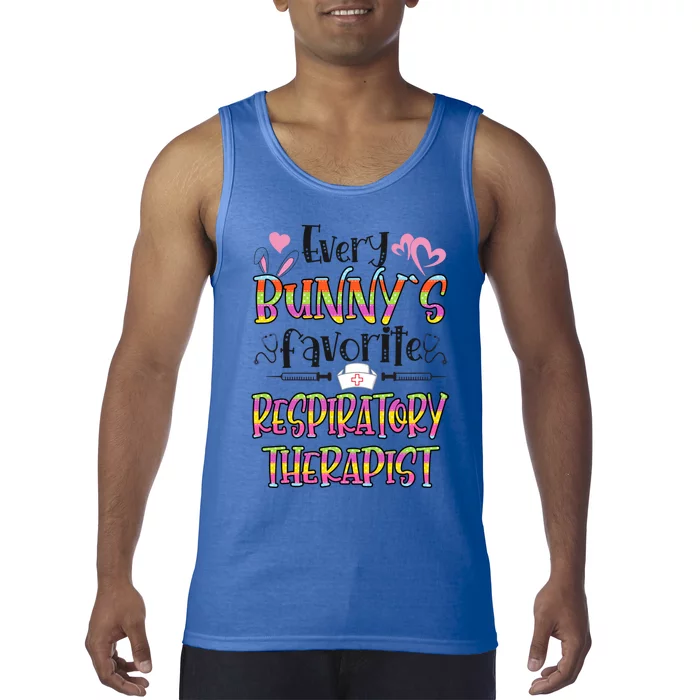 Respiratory Therapist Bunnys Favorite Nurse Easter Day Gift Tank Top