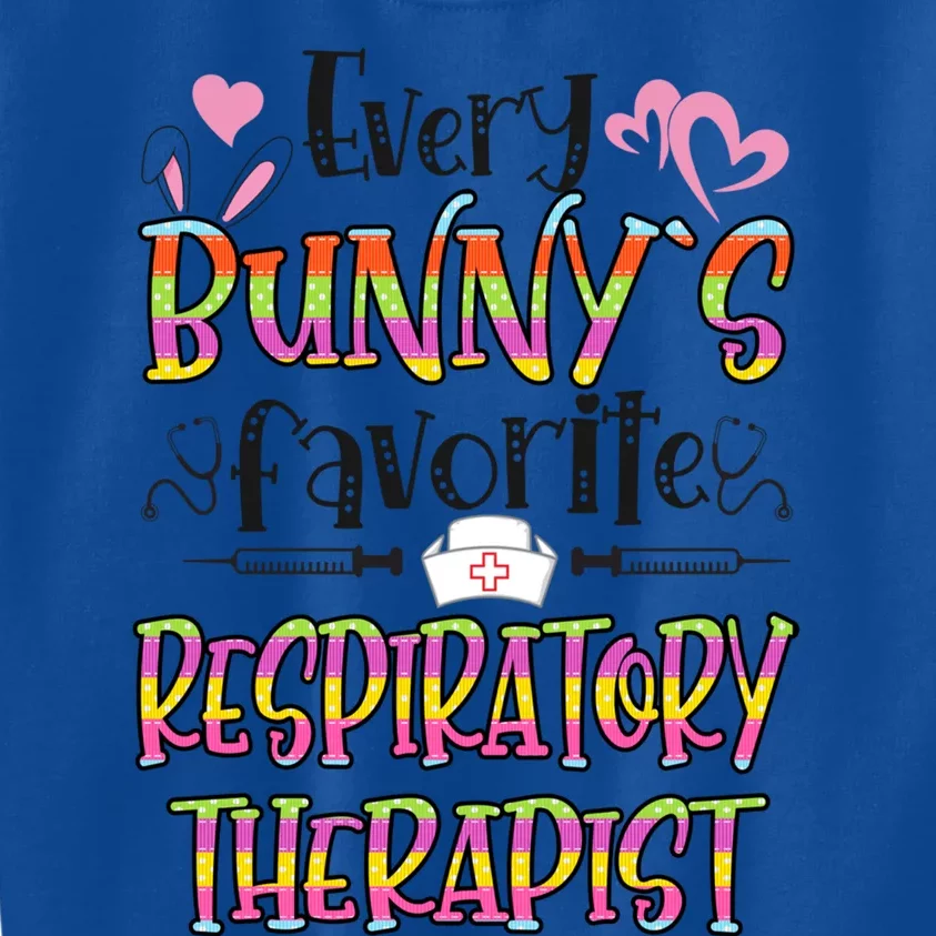 Respiratory Therapist Bunnys Favorite Nurse Easter Day Gift Kids Sweatshirt