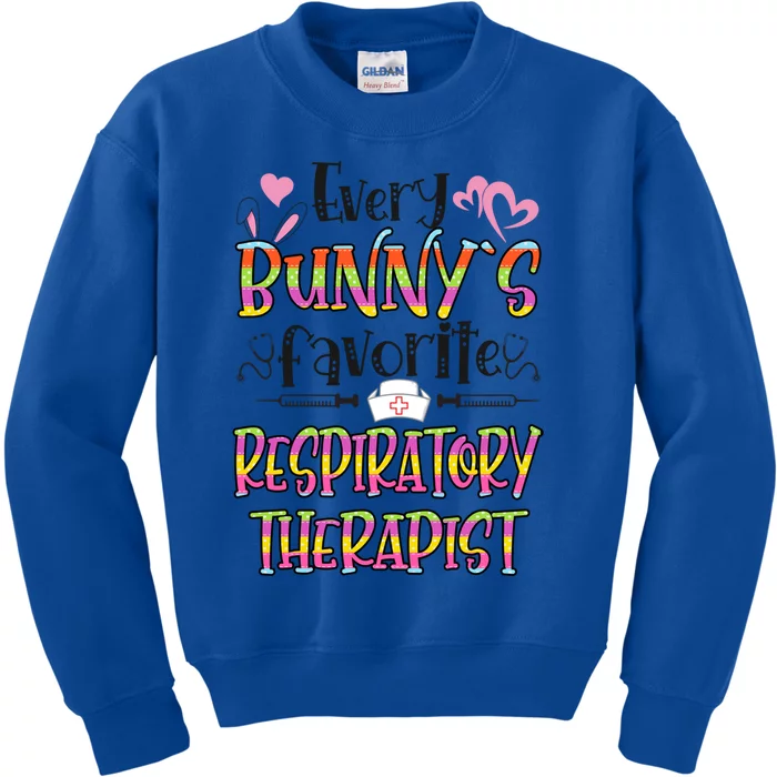 Respiratory Therapist Bunnys Favorite Nurse Easter Day Gift Kids Sweatshirt