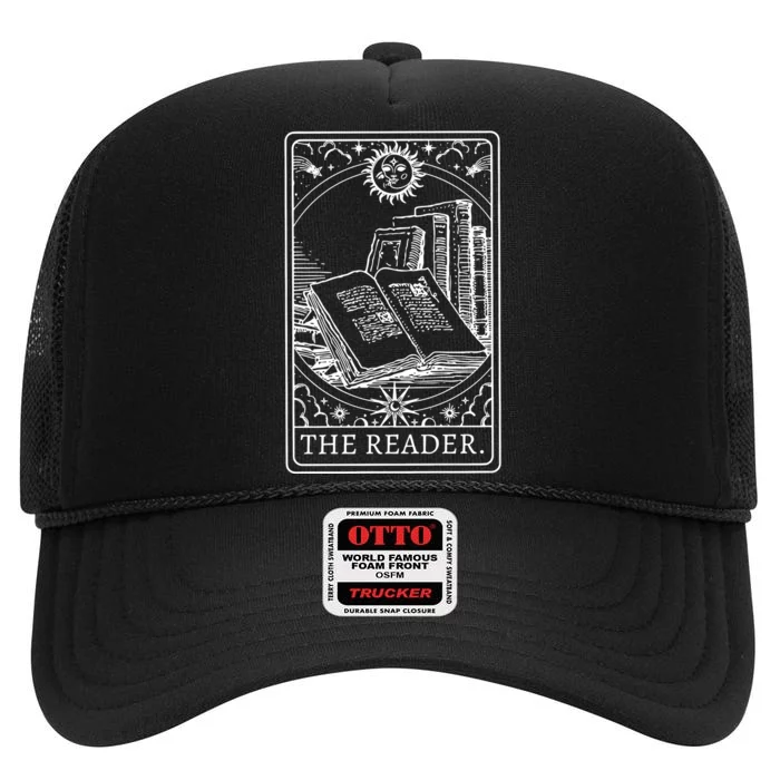 Reader Tarot Bookish High Crown Mesh Trucker Hat