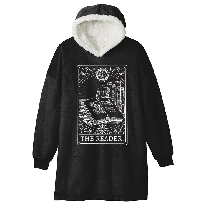 Reader Tarot Bookish Hooded Wearable Blanket