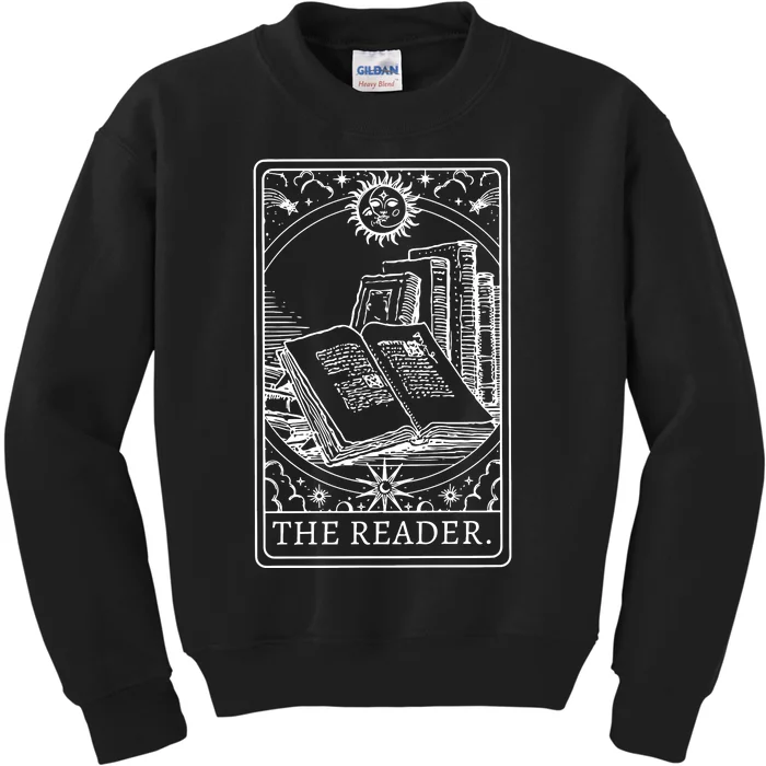 Reader Tarot Bookish Kids Sweatshirt