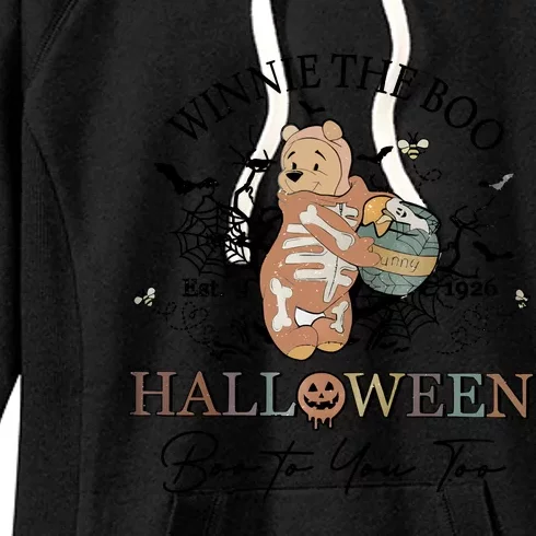 Retro The Boo Halloween Boo To You Too Women's Fleece Hoodie