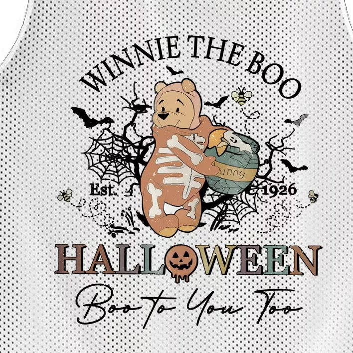 Retro The Boo Halloween Boo To You Too Mesh Reversible Basketball Jersey Tank