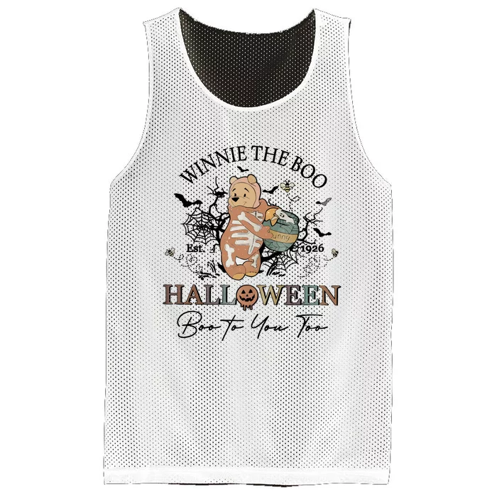 Retro The Boo Halloween Boo To You Too Mesh Reversible Basketball Jersey Tank