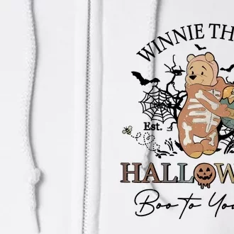 Retro The Boo Halloween Boo To You Too Full Zip Hoodie