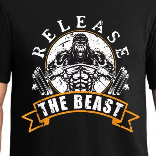 Release The Beast Strongman Gorilla Strength Sport Lifting Pajama Set