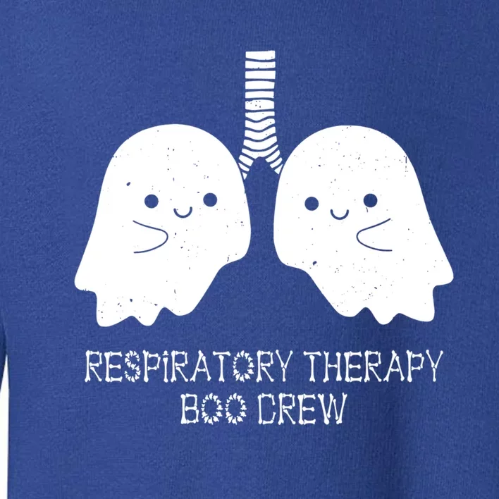 Respiratory Therapy Boo Crew Lungs Halloween Therapist Rt Cool Gift Toddler Sweatshirt