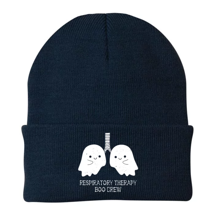 Respiratory Therapy Boo Crew Lungs Halloween Therapist Rt Cool Gift Knit Cap Winter Beanie