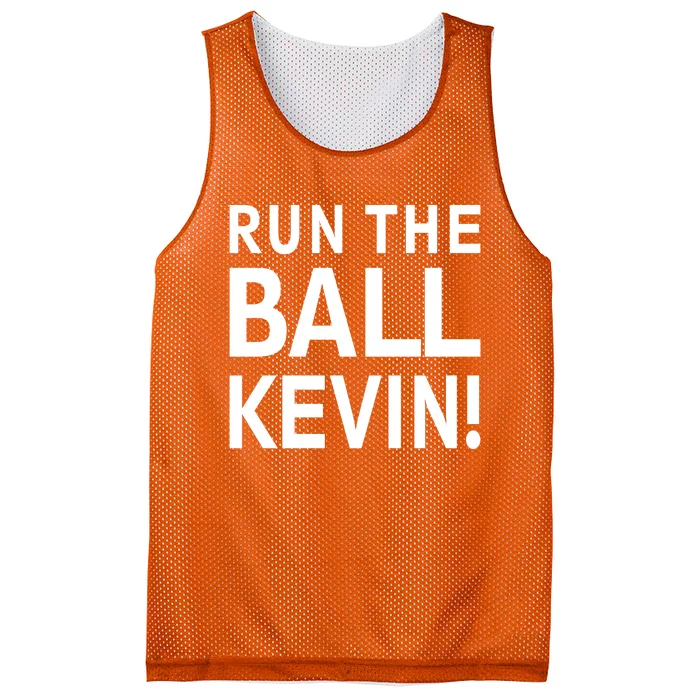 Run The Ball Kevin Funny Football Fan Meme Mesh Reversible Basketball Jersey Tank