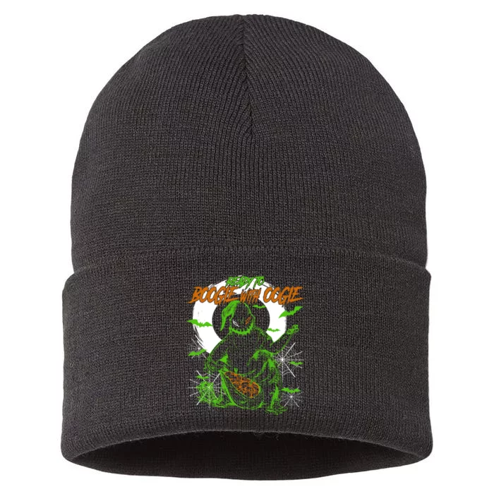 Ready To Boogie With Boogie Oogie Nightmare Halloween Sustainable Knit Beanie