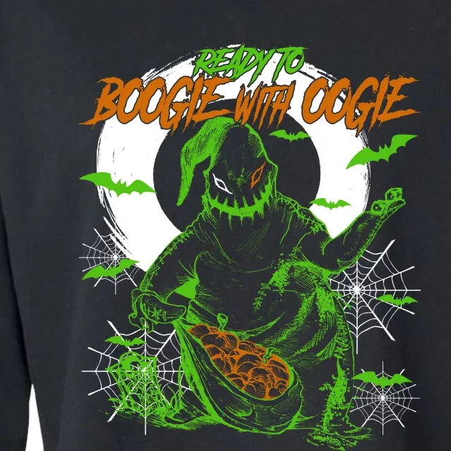 Ready To Boogie With Boogie Oogie Nightmare Halloween Cropped Pullover Crew