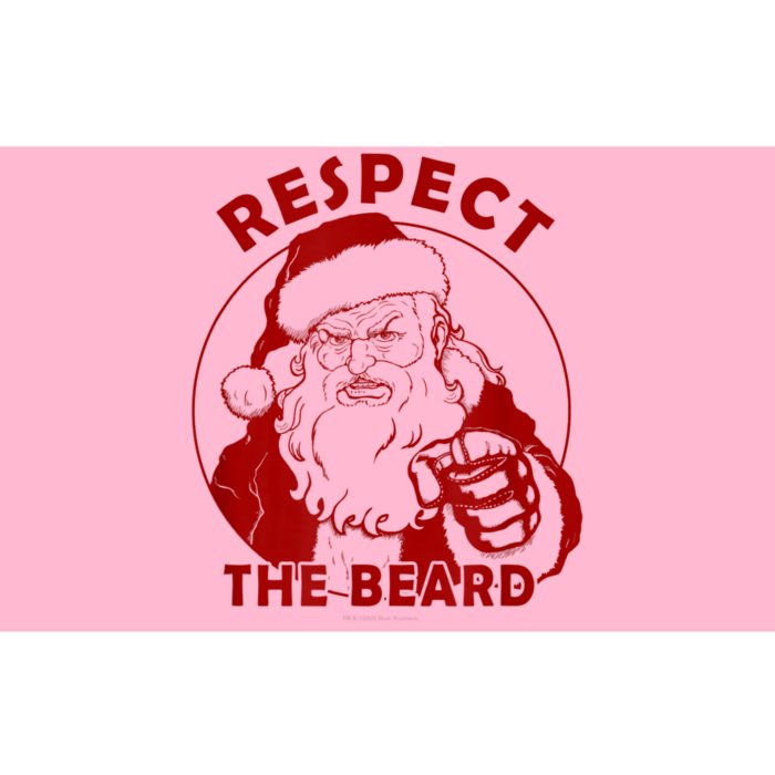 Respect The Beard Santa Claus Funny Christmas Bumper Sticker