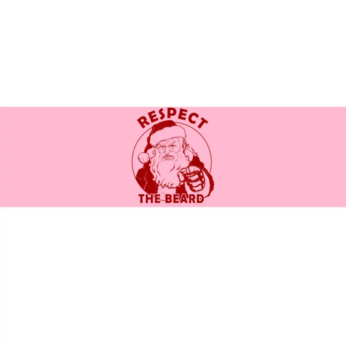 Respect The Beard Santa Claus Funny Christmas Bumper Sticker