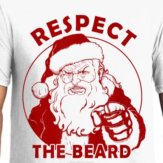 Respect The Beard Santa Claus Funny Christmas Pajama Set