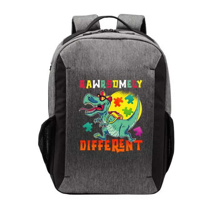 Rawrsomely Tgiftrex Back To School Autism Awareness Day Puzzle Gift Vector Backpack