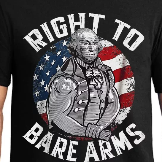 Right To Bare Arms 4th Of July Gym George Washington Tank Top Pajama Set