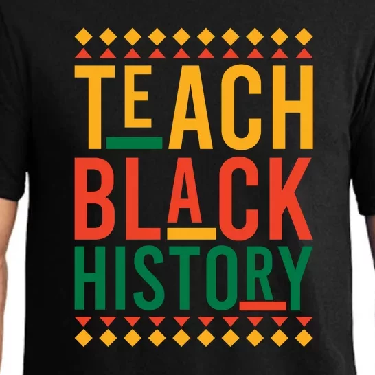 Retro Teach Black History Month Gift Pajama Set