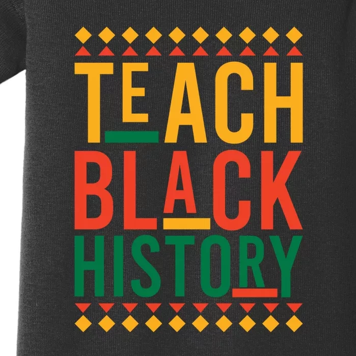 Retro Teach Black History Month Gift Baby Bodysuit