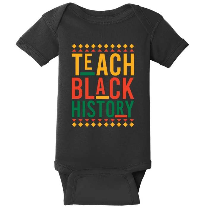 Retro Teach Black History Month Gift Baby Bodysuit