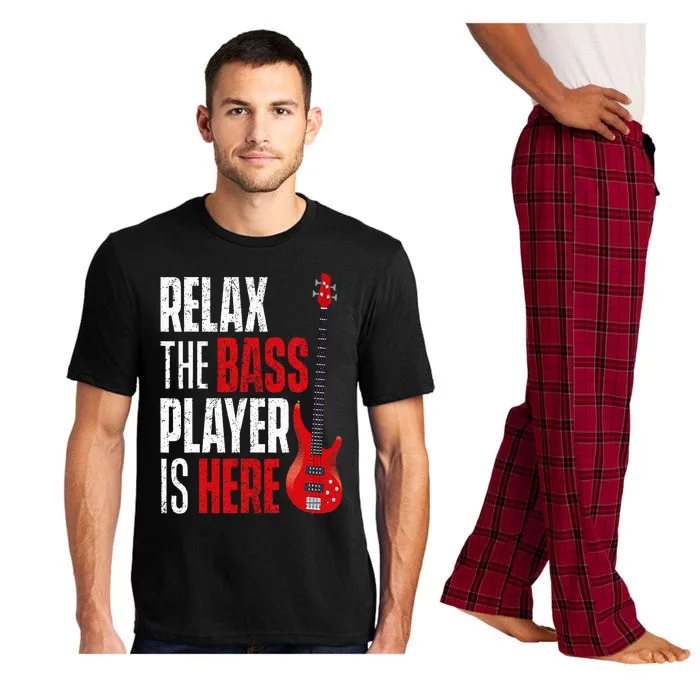 Relax The Bass Player Is Here Bassist Guitarist Musician Pajama Set