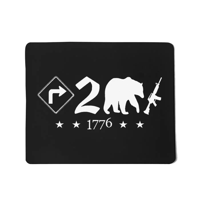 Right To Bear Arms Pro Gun Funny Patriotic Military Mousepad