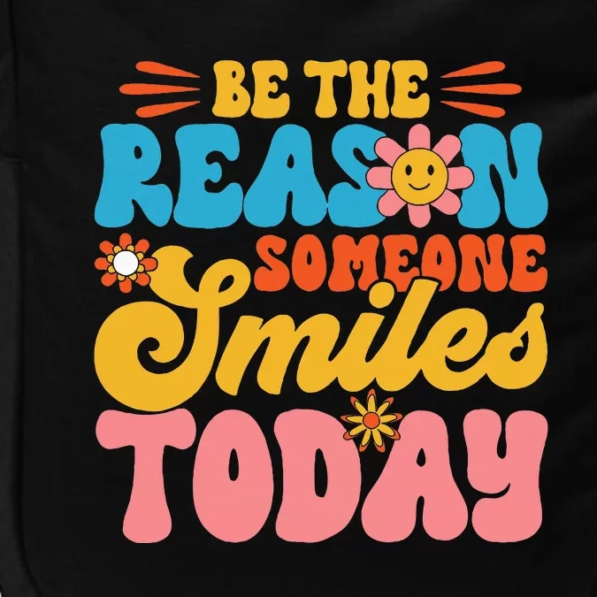 Retro Teacher Be The Reason Someone Smiles Today Teacher Impact Tech Backpack