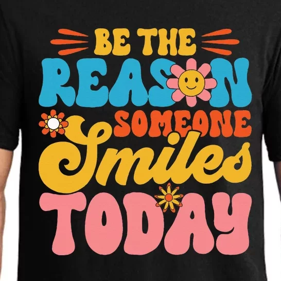 Retro Teacher Be The Reason Someone Smiles Today Teacher Pajama Set