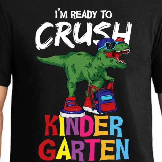 Ready To Crush Kindergarten T Rex Cute Kindergarten Gift Pajama Set