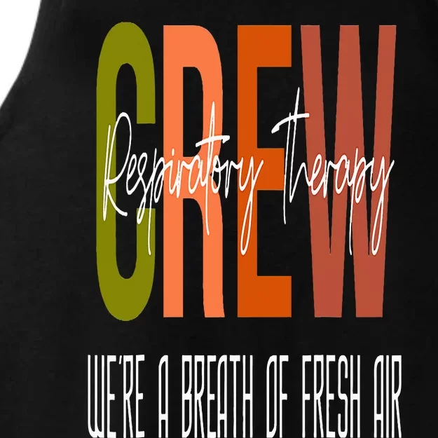 Respiratory Therapist Crew Pulmonary Team Care Week Breath Ladies Tri-Blend Wicking Tank