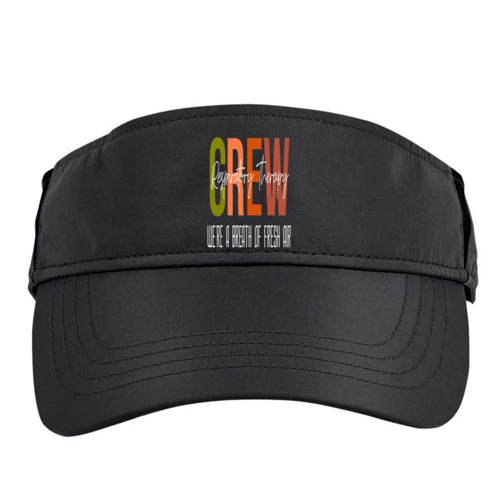 Respiratory Therapist Crew Pulmonary Team Care Week Breath Adult Drive Performance Visor