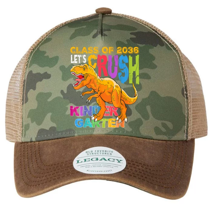 Ready To Crush Kindergarten 2036 Dinosaur Back To School Boy Legacy Tie Dye Trucker Hat