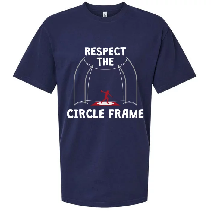 Respect The Circle Frame Discus Throwing Gift Sueded Cloud Jersey T-Shirt