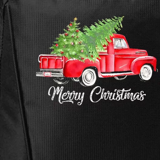 Red Truck Christmas Funny Merry Christmas Yall Women City Backpack