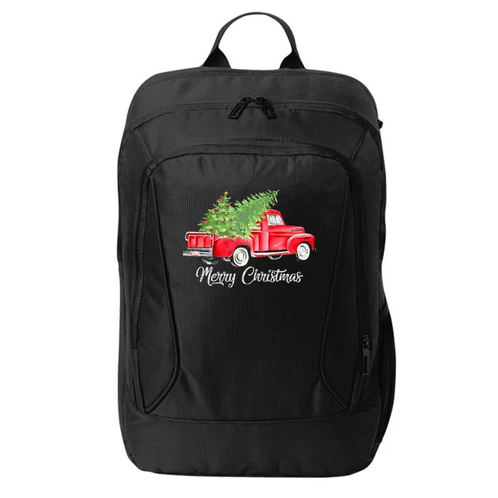 Red Truck Christmas Funny Merry Christmas Yall Women City Backpack