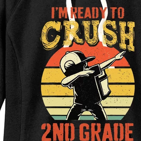 Ready To Crush Second Grade Back To School Dabbing Boy Women's Fleece Hoodie