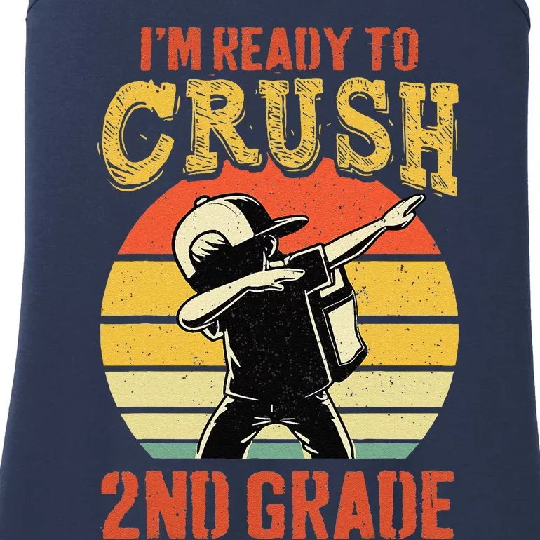 Ready To Crush Second Grade Back To School Dabbing Boy Ladies Essential Tank