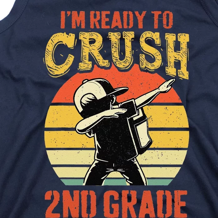 Ready To Crush Second Grade Back To School Dabbing Boy Tank Top