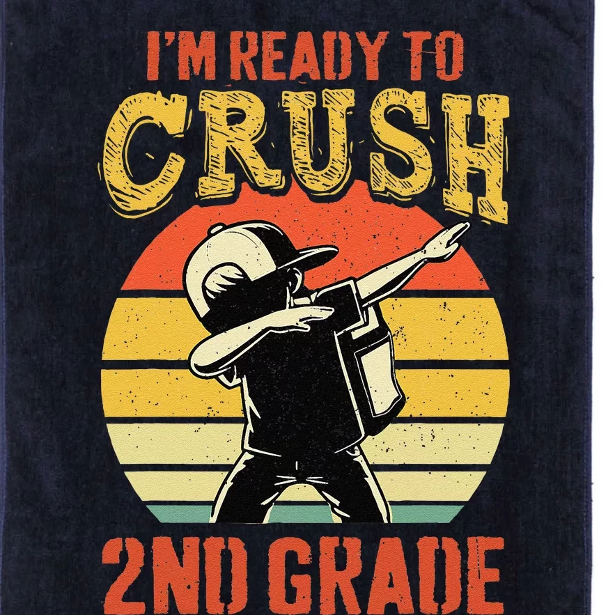 Ready To Crush Second Grade Back To School Dabbing Boy Platinum Collection Golf Towel