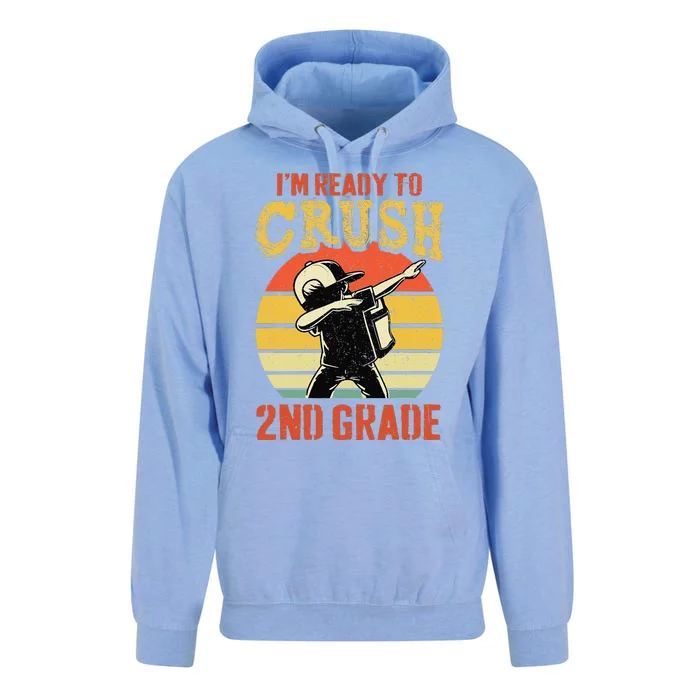 Ready To Crush Second Grade Back To School Dabbing Boy Unisex Surf Hoodie