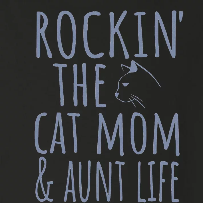 Rocking The Cat Mama and Aunt Life Toddler Long Sleeve Shirt