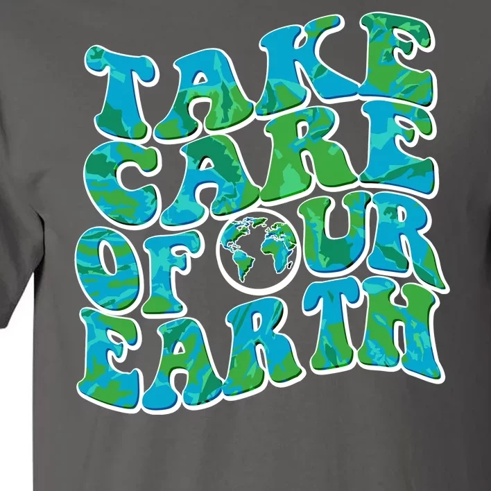 Retro Take Care Of Our Earth Celebrate Earth Day Tall T-Shirt