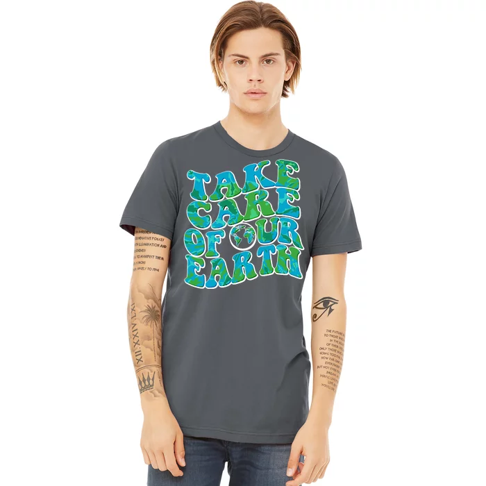 Retro Take Care Of Our Earth Celebrate Earth Day Premium T-Shirt