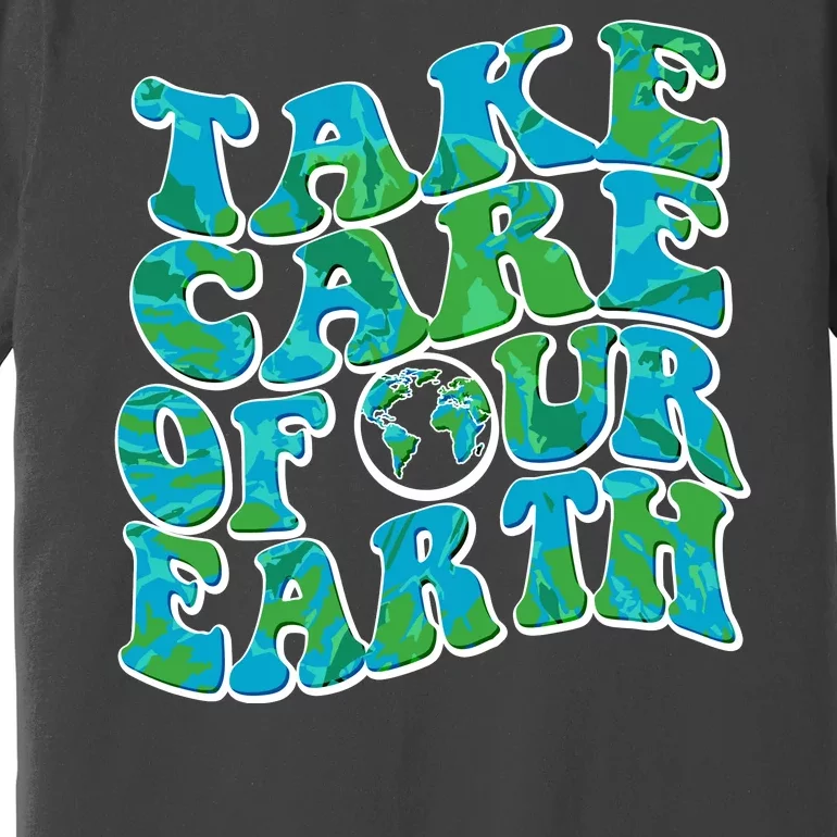 Retro Take Care Of Our Earth Celebrate Earth Day Premium T-Shirt