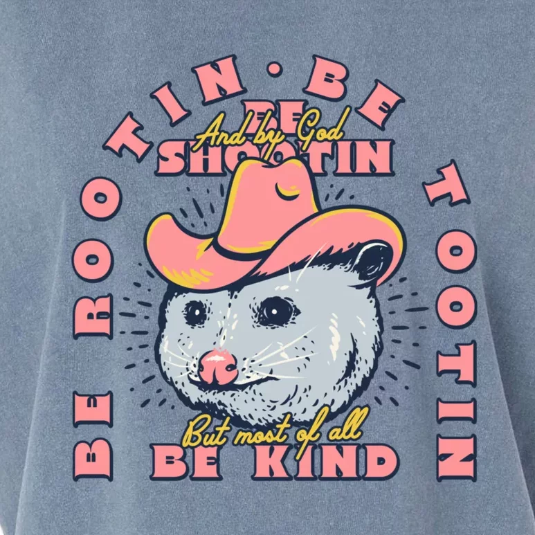 Rootin Tootin Cowboy Advice | Poss Possum Opossum Garment-Dyed Women's Muscle Tee