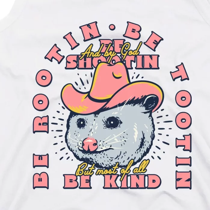 Rootin Tootin Cowboy Advice | Poss Possum Opossum Tank Top