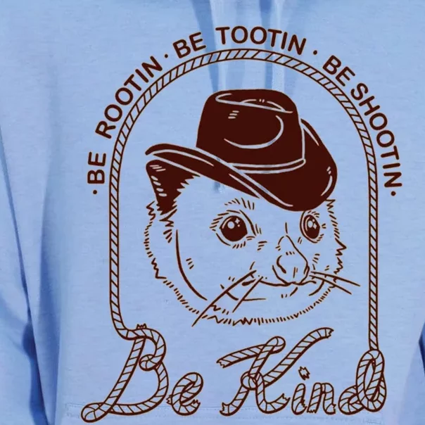 Rootin Tootin Cowboy Advice | Poss Possum Opossum Unisex Surf Hoodie